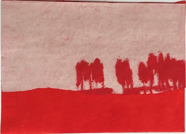 1996, Ölkreide auf Papier, 20 x 27 cm