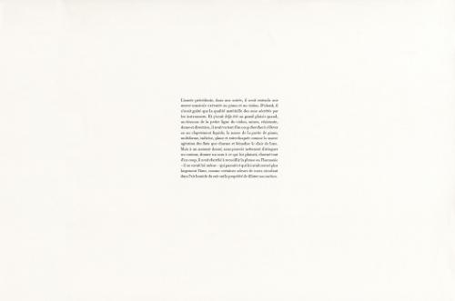 Marcel Proust, Du cote de chez Swann, 2016, Bleistift auf grundiertem Papier, 30,5 x 45,5 cm