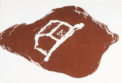Das Thomas Evangelium, 2000, 12 Serigraphien mit rotem Sand, 80 x 120 cm 