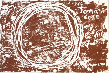 Das Thomas Evangelium, 2000, 12 Serigraphien mit rotem Sand, 80 x 120 cm 