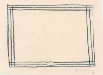 Limits, 1997, Bleistift auf Japanpapier, 18 x 25 cm