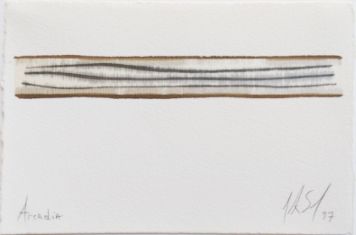 Arcadia, 1997, Aquarell, Tusche, Collge, 15,5 x 23 cm