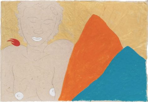 Sognante, 1999, Acryl auf Papier, 63 x 92 cm 
